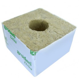 Grodan sadbovacia kocka 10x10x6,5 cm s veľkou dierou - sadbovacie médium