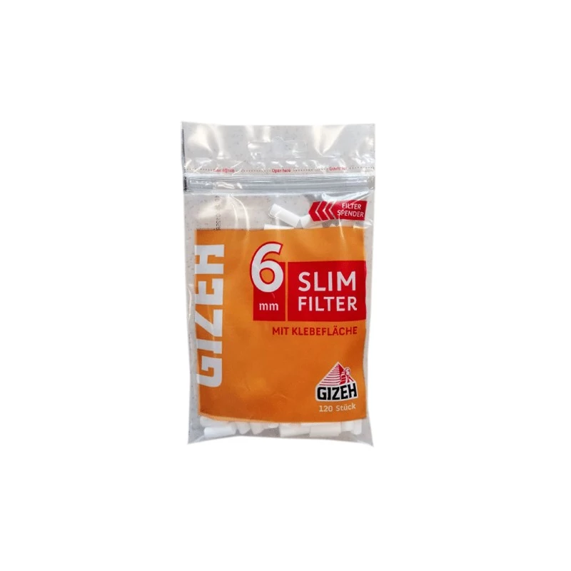 Cigaretové Filtre GIZEH 120 Ks Inhalt Slom 6 mm Cigaretové Filtre GIZEH 120 Ks Inhalt Slom 6 mm