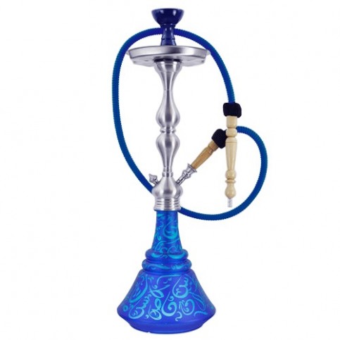 Vodná fajka Aladin Roy 65 cm - Blue-Turquoise