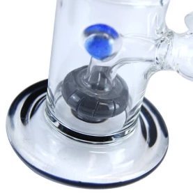 Sklenený Bong OIL Dabbing difúzerom Black