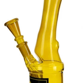 Beer bottle Bong sklenený 27 cm - detail šluku