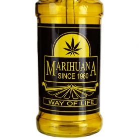 Beer bottle Bong sklenený 27 cm - detail motívu