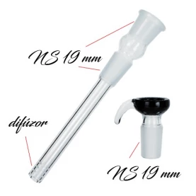 Sklenený Bong Thug Life Black 35 cm