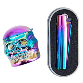 Grinder Set Chameleon Skull: Drvička Skull Chameleon + Kovový Clipper Chameleon