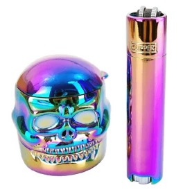 Grinder Set Chameleon Skull: Drvička Skull Chameleon + Kovový Clipper Chameleon