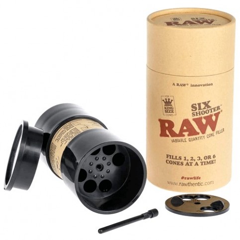 RAW Six Shooter - Plnič dutiniek a predrolovaných bluntov