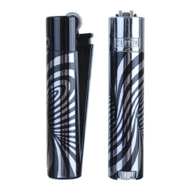 Zapaľovač Clipper Metal Psychedelic silver