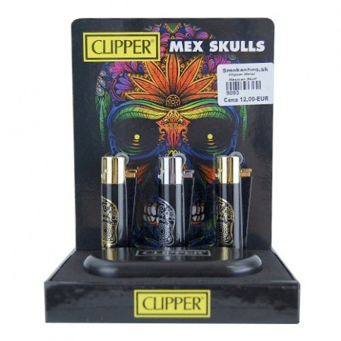 Steel Clipper Metal Mexican Skull