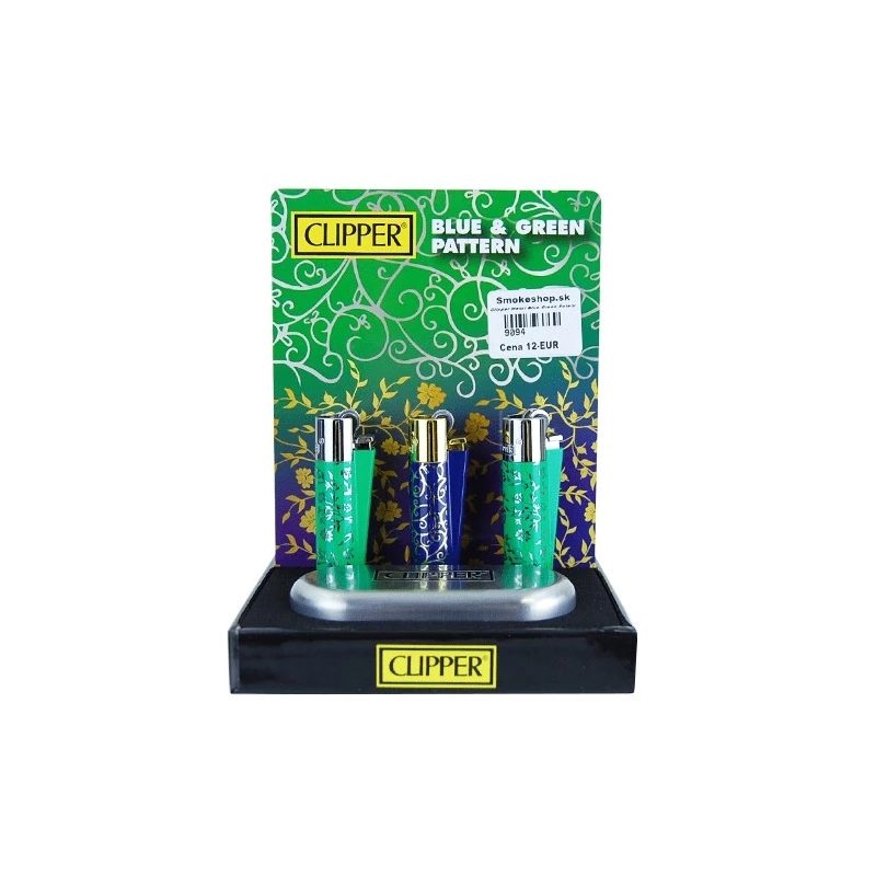 Steel Clipper Metal Blue Green Patern