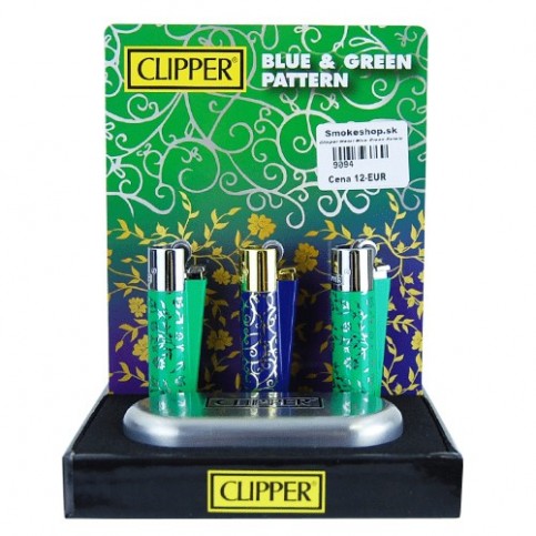 Steel Clipper Metal Blue Green Patern