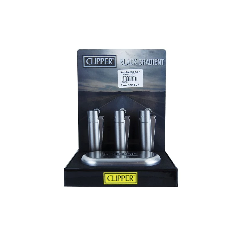 Zapaľovač Clipper Metal Black Gradient