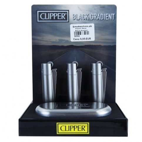 Zapaľovač Clipper Metal Black Gradient