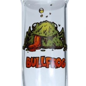 Sklenený bong Boxed Frog 23 cm - detail motívu žaby