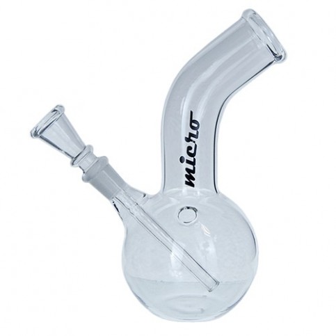 Sklenený Bong Micro 18 cm - pohľad zboku
