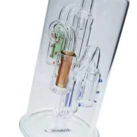 Sklenené bongo na olej s hadicou a farebným coolerom