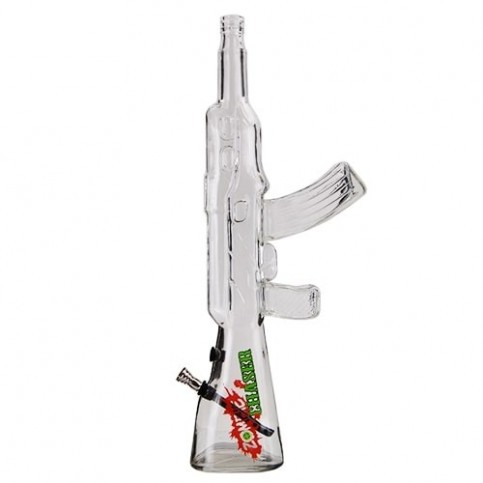 Sklenené bongo Zbraň Zombie Chaser 46 cm - pohľad zboku