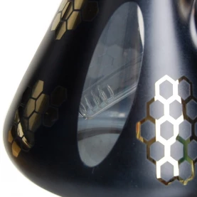 Sklenené bongo BLAZE Antracitovo-zlaté 45 cm