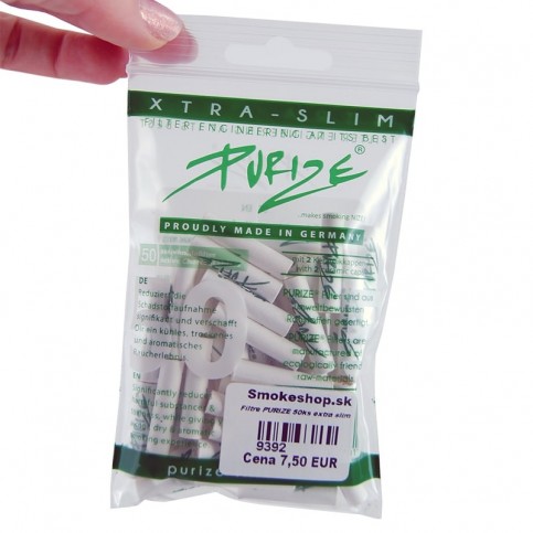 PURIZE uhlíkové filtre extra slim 5,9 mm - 50 ks