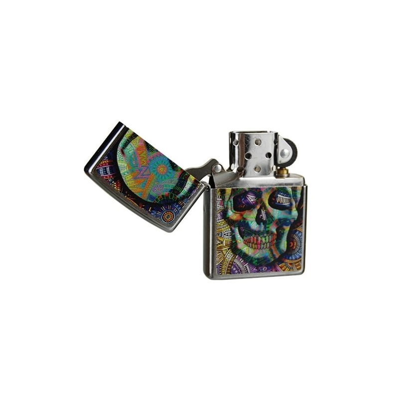 Zippo zapaľovač Psychedelic Skull Trip