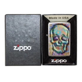 Zippo zapaľovač Psychedelic Skull Trip