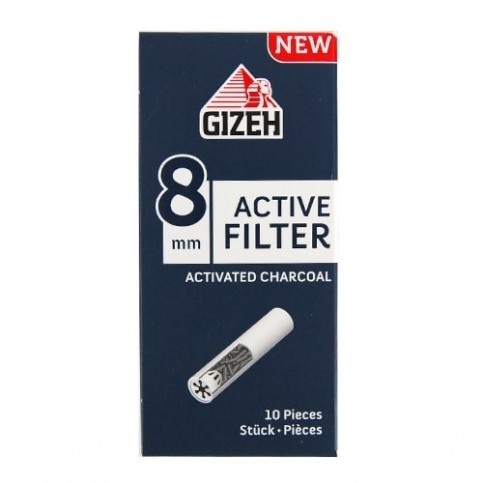 Cigaretové filtre s aktívnym uhlím GIZEH 8 mm