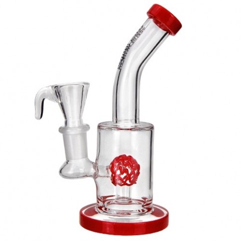 Sklenené bongo Thug Life Birdy Red ball 17 cm