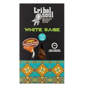 Vonné kužele s dierkou Backflow Tribal Soul - Biela šalvia
