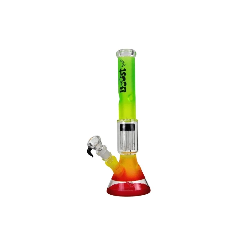 Sklenené bongo Boost Rasta Beaker 37 cm