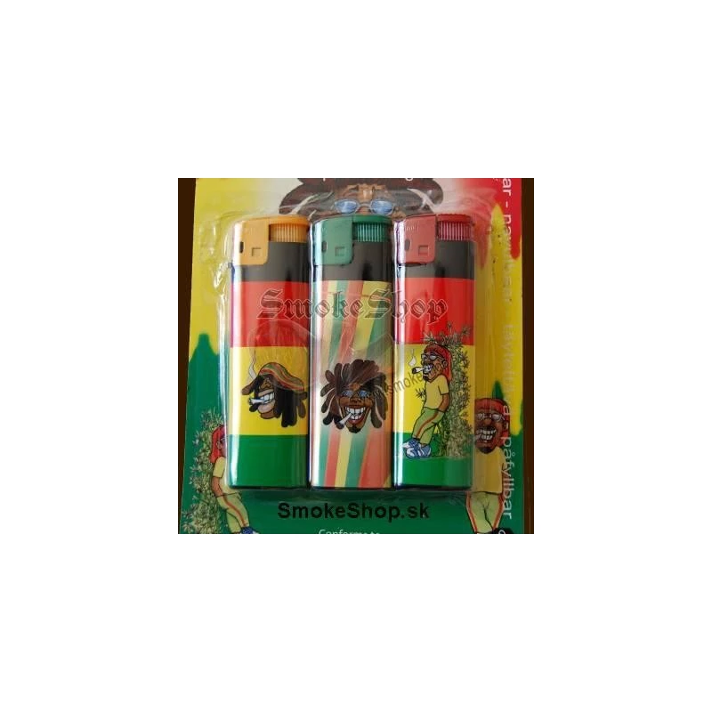 Piezoelektrický zapalovač Rastaman / 3pack