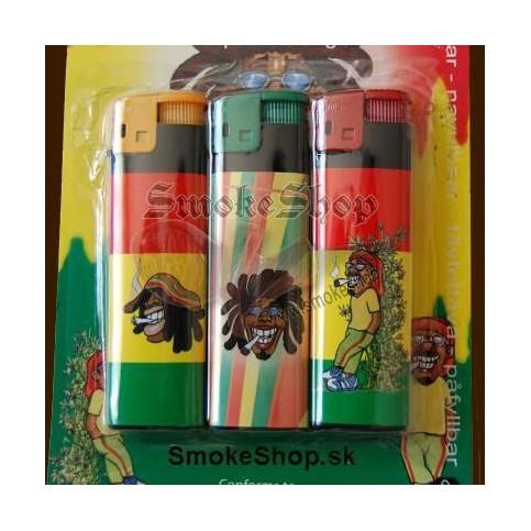 Piezoelektrický zapalovač Rastaman / 3pack
