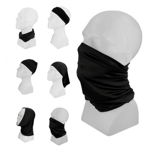 Multifunkčná 3D BUFO šatka - čierna