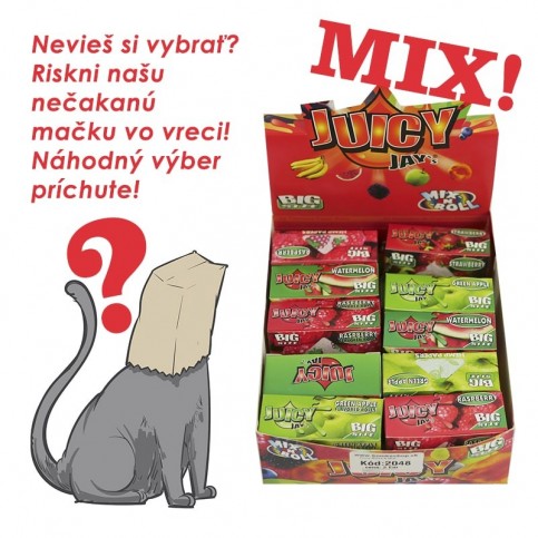 Ochutené papieriky Juicy Jays' Rolls – náhodný mix