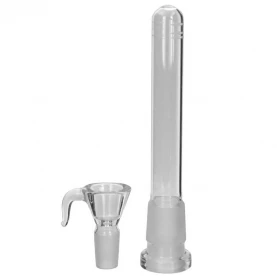 Sklenený bong Boost pro Black 35 cm - downpipe a šluk