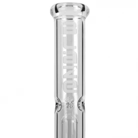 Bong sklo Blaze Ice Clear 50 cm - detail: náustok s logom a ľadovač.