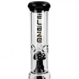 Bong sklo Blaze Glass Mushroom 42 cm - detail: náustok s logom, ľadovač a mushroom cooler.