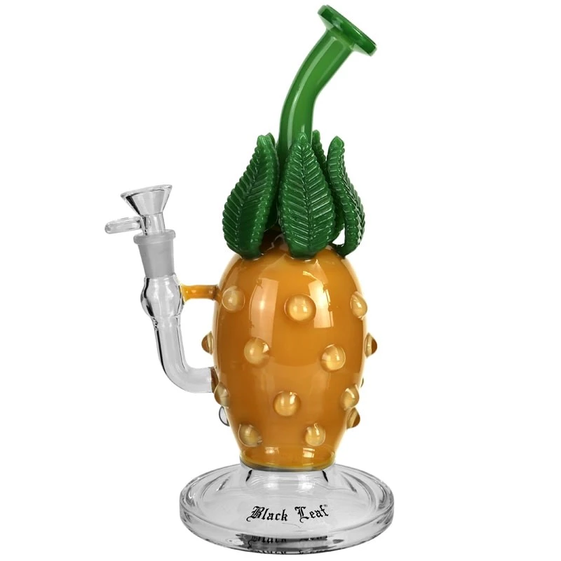 Bong sklo Black Leaf Frutti di Qualm 27 cm - pohľad zboku.