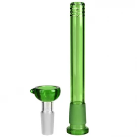 Bong sklo Black Leaf Molecular 45 cm - detail: downpipe a kotol.