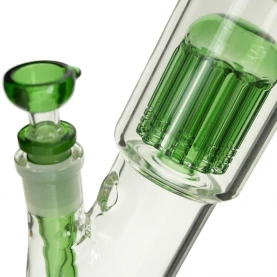 Bong sklo Black Leaf Molecular 45 cm - detail: cooler, turbo a kotol.