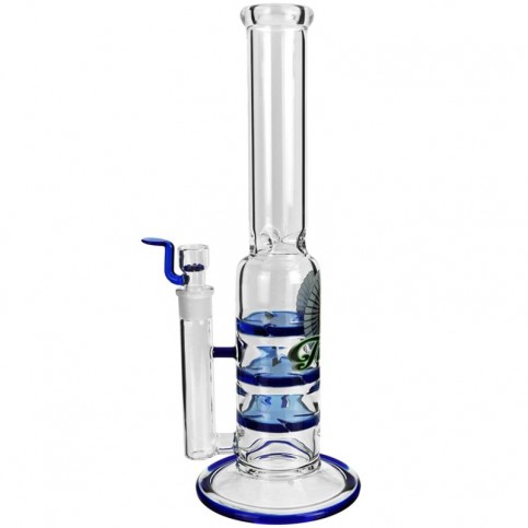 Bong sklo Black Leaf Triple Turbine 38 cm - pohľad zboku.