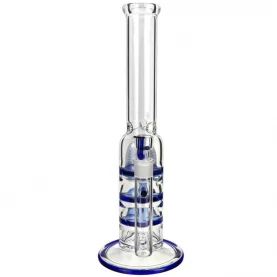 Bong sklo Black Leaf Triple Turbine 38 cm - pohľad spredu.