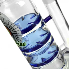 Bong sklo Black Leaf Triple Turbine 38 cm - detail: chladiace turbíny.