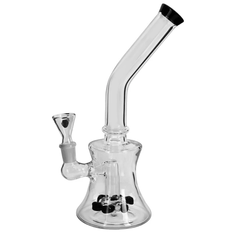 Bong sklo Steam Turbine black 25 cm - pohľad zboku.