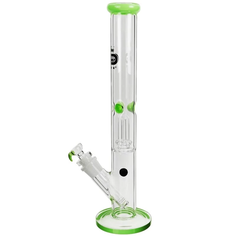 Sklenený bong Grace Glass v kufríku: pohľad zboku.