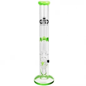 Sklenený bong Grace Glass v kufríku: pohľad spredu.
