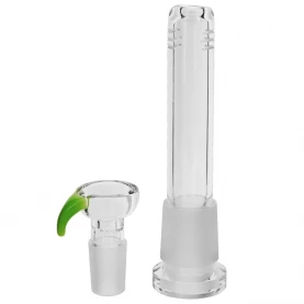 Sklenený bong Grace Glass v kufríku: kotol a downpipe.