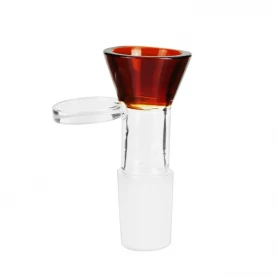 Bong sklo shroom cooler 8arm 39 cm amber - detail: kotol zboku.
