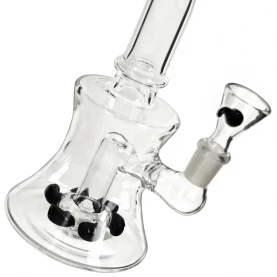 Bong sklo Steam Turbine black 25 cm - detail: váza, cooler a kotol.