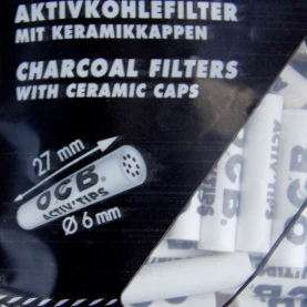 Uhlíkové filtre OCB Active Slim 6 mm 50 ks