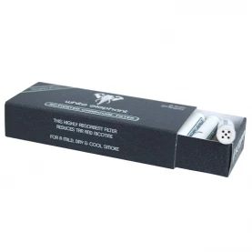 Uhlíkové fajkové filtre 9mm 20 ks White elephant