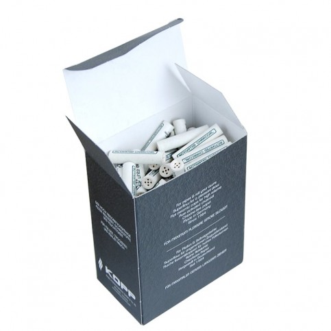 Uhlíkové fajkové filtre 9mm 150 ks White Elephant